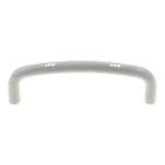 Ultra Hardware 3 1/2" Ctr. Solid Brass Curved Cabinet Wire Pull White 59168. Fixed Price $5.26.