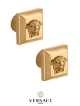 Versace Superbe Cabinet Knobs Gold Signature Medusa Details. Fixed Price $189.00.
