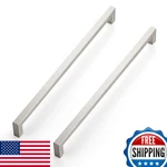 Ravinte Pack 12-3/5" Kitchen Cabinet Handles Satin Nickel Square Bar Pulls. Fixed Price $64.90.