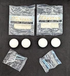 Nos! Set Of Amerock BP724-30 White Porcelain 1" Mushroom Cabinet Knob Pulls. Fixed Price $14.99.