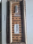 Rocky Mountain Door Push Pull Hardware Set - Fluted 19" Brushed Bronze. Fixed Price $425.00.