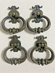 Vintage Brass Drop Ring Pull Handles Bail Drawer Cabinet - Ajax. Fixed Price $20.00.