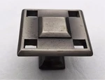 Nickel Antique Hardware Art Deco Mcm Drawer Pull Vintage Square Cabinet Knob. Fixed Price $59.95.