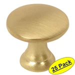 *25 Pack* Cosmas Cabinet Hardware Brushed Brass Round Knob #4545BB. Fixed Price $32.95.