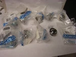 9 Amerock Reflections Polished Chrome 1/4" Round Cabinet Pull Knob BP138626. Fixed Price $29.99.