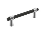 Amerock BP36858FB26 Mergence 3-3/4" C-c Bar Pull, Matte Black/polished CHROME3PK. Fixed Price $34.89.