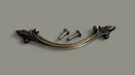 Carthomeproductsamerock Allison Antique Brass Flower 3" Arch Cabinet.... Fixed Price $5.15.
