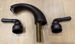 Pioneer Industries 2-HANDLE Widespread Bath Faucet Tuscany Bronze #800200TB Nos. Fixed Price $120.00.