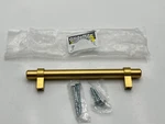 (qty 2) Gliderite 4007-128-SG Euro Style Cabinet Drawer Bar Solid Satin Gold 5". Fixed Price $17.99.