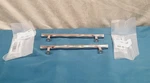 Set Of 2) Emtek 86430US15 Tribeca 6" Bar Cabinet Pull Satin Nickel Finish. Fixed Price $16.79.