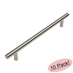 *10 Pack* Cosmas Cabinet Hardware Satin Nickel Euro Style Bar Pull #305-192SN. Fixed Price $34.54.