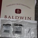 Baldwin 4650-050-BIN Colonial Round 1 Antique Brass Finish Cabinet Knobs 2 Pack. Fixed Price $17.97.