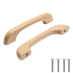Uenhoy 10 Pcs Natural Wood Cabinet Pulls Handles 3/4" Hole Center, Brown. Fixed Price $16.88.