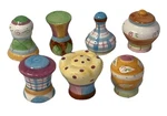 Set Of (7) Whimsical Drawer Pulls Knobs Cabinet Handles Ceramic Pastel Colors. Fixed Price $17.59.