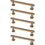 Franklin Brass 5-PACK Straight Bar 4 Inch C/c Cabinet Pull Champagne Bronze. Fixed Price $13.02.