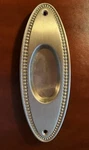 Nostalgic Warehouse 701403 Oval Beaded Flush Door Pull - Satin Nickel. Fixed Price $65.00.