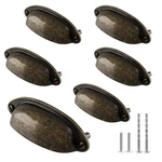 Kyuionty 6 Yellow Bronze Drawer Pull Handle Knobs Pack,. Fixed Price $17.99.