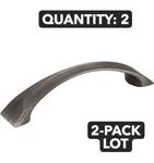 2-PACK Lot Jeffrey Alexander 595-96BNBDL Brushed Pewter Cabinet Pull 3-3/4" Cc. Fixed Price $14.89.