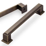10 Pack 5 INCH(128MM) Hole Center Brushed Antique Bronze Modern Cabinet Pulls.... Fixed Price $58.17.