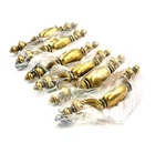 (6) Vtg Keeler 5 Furniture Cabinet Handle Arch Pull Tulip Shape Brass N14620. Fixed Price $31.50.