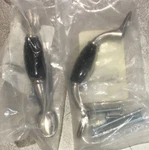 (lot Of 2) Brainerd Satin Nickel And Black Bar Cabinet Pull P50011V-SNB-C7. Fixed Price $7.95.