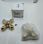 (qty 2) Moen Handle Cross Polished Brass Replacement Knob Insert 97447. Fixed Price $100.07.
