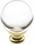 Baldwin 4301112 Venetian Bronze 1-1/5 Inch Diameter Crystal And Brass Round Knob. Fixed Price $39.99.