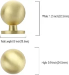 Asidrama 10 Pack Brushed Brass Kitchen Cabinet Knobs,. Fixed Price $25.20.