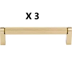 Lot Of 3 Top Knobs Amwell 5 1/16" Centers Bar Pull In Honey Bronze M2602. Fixed Price $79.00.