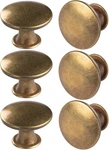 6 Pack Brass Round Antique Kitchen Cabinet Knobs Cupboard Door Drawe. Fixed Price $12.24.