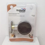 National Hardware Round Pocket Door Pull Oil Rubbed Bronze Finish N350-314 V1952. Fixed Price $17.75.