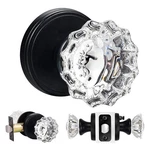 Shiny Handles Glass Door Knobs Interior, Vintage Privacy Clear Crystal. Fixed Price $59.99.