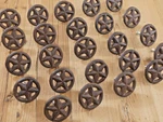 24 Drawer Pulls Star Ring Cabinet Knob Texas Western Cast Iron Rustic Hardware. Fixed Price $52.24.