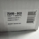 Kohler 25499-BGD Purist 7 Inch Drawer Pull Brushed Gold. Fixed Price $30.00.