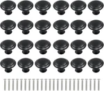 Litoexpe Black Cabinet Knobs, 1 Inch Pulls Drawer 24PCS,. Fixed Price $15.35.