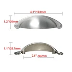 Utopia Alley Elgin Bin Pull Handle -metal Brushed Nickel Drawer 2.5". Fixed Price $24.23.