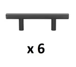 *6* Gliderite 2-1/2 In. Center-to-center Oil Rubbed Bronze Cabinet Bar Pulls. Fixed Price $11.99.