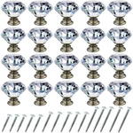 Northern Brothers 20 Pack 30MM Crystal Cabinet Knobs, Diamond Glass Drawer Kn.... Fixed Price $29.98.