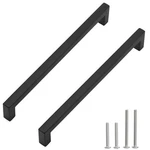 Cabinet Matte Black Handles Square Drawer Pulls, 2 Pack 10 Inch.... Fixed Price $21.19.