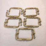 Lot Of 10 Solid Brass Wire Cabinet Drawer Pull Handle 3.5" Turned Style Alno?. Fixed Price $29.50.