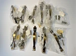 (8) Brass National Lock 3759-001 Cabinet Drawer Pull Handles Lot Nos 1980'S Vint. Fixed Price $55.00.