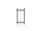 C.r. Laurence C0L8X8BN Crl Brushed Nickel 8" Colonial Style Back-to-back Pull.... Fixed Price $218.72.
