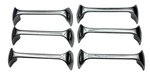 Set Of 6 Vintage Retro Amerock National Lock Chrome Drawer Pulls FO-3829-001. Fixed Price $39.95.