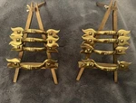 Vintage Keeler Brass Co N7536 Drawer Pulls Set Of 8 Mid Century Modern. Fixed Price $149.95.