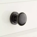 Signature Hardware 1-1/4" Solid Bronze Round Knob W/ Beveled Base Plate-db. Fixed Price $10.00.
