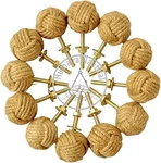12 Knotty Door Knobs - Nautical Drawer Pulls Jute Rope Set Of. Fixed Price $25.06.