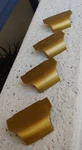 4 Vintage Keeler Brass Retro Bend Curve Dresser Drawer Cabinet Pull Mcm Salvage. Fixed Price $26.50.