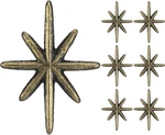 6 Set Unique Antique Gold Cast Iron Drawer Pulls & Cabinet Knobs, 8-POINTED S.... Fixed Price $32.31.