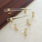 2.5" Crystal Cabinet Pulls Clear Acrylic Drawer Handle 6PACK 2-1/2" Gol.... Fixed Price $47.73.