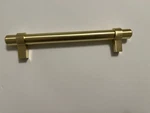 Cosmas 161-128BB Brushed Brass Cabinet Bar Handle Pull 5" (128MM) Hole Centers. Fixed Price $24.00.